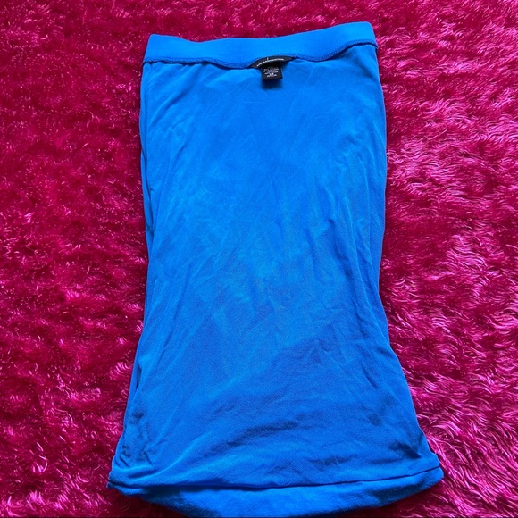 Blue Ruched Skirt - Picture 11 of 16